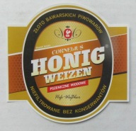 ETYKIETA PIWO CORNELIUS HONIG WEIZEN BROWAR SULIMAR PIOTRKÓW TRYBUNALSKI