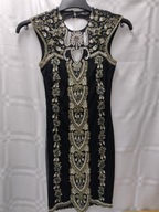 MISS SELFRIDGE sukienka pięknie zdobiona koralikami rozm 32 jak NOWA