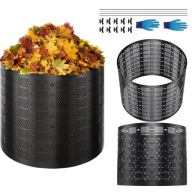 KOMPOSTOWNIK OGRODOWY DUŻY DOMOWY PLASTIKOWY 1000L JEDNOKOMOROWY CZARNY