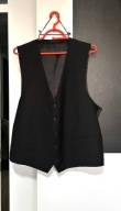 N Kamizelka imprezowa Dressmann głęboka czerń duża 2XL
