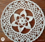 Serwetka .szydełk.na obręczy met.15 cm