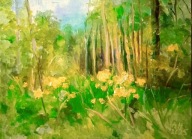 Obraz olejny "Wiosenny las"