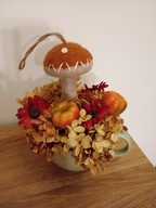 Stroik jesienny dekoracja jesienna w filiżance 20 cm na stół do salonu