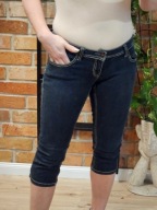 Stradivarius Jeans spodnie dżinsy jeansy rybaczki r 38