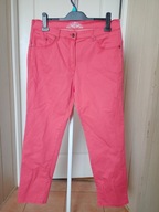 spodnie dżins raphaela by brax 42 strecz czerwone proste ze średnim stanem