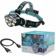 LATARKA CZOŁOWA LED Z AKCESORIAMI LED IP64 350 lm 8 TRYBÓW