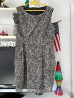 E F&F ELEGANCKA CZERŃ BIEL zwiewna letnia