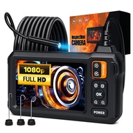 Kamera inspekcyjna endoskop Full HD 8mm 5m sztywny kabel LCD 4,3` LED IP67