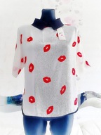 WYGODNA BLUZKA W USTA odkryte plecy WALENTYNKI prezent randka impreza miła