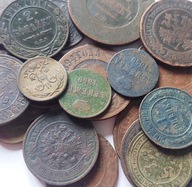 Różne nominały, 1/4-5 Kopiejek, 1840-1917r. Rosja Carska