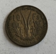 monetaFrancuska Afryka Zachodnia 10 franków 1956