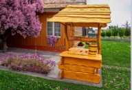 STUDNIA ODRODOWA, BIESIADNA, RUSTYKALNA- 100% DREWNO NATURALNE