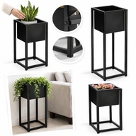 KWIETNIK STOJAK NA KWIATY METLOWY STALOWY DO SALONU DOMU WOLNOSTOJĄCY