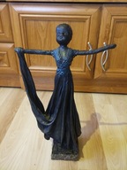 DUŻA RZEŹBA FIGURA TANCERKA KOBIETA NIESPOTYKANA