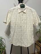 6 Koszula Sonneti kremowa artystyczne fale bawełna S