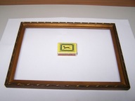 DREWNIANA ZŁOCONA RAMKA DO OBRAZU Z POCZĄTKU XX WIEKU.