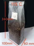 Worki do uprawy grzybów 80x100x350 mm Pak.25 szt 118C