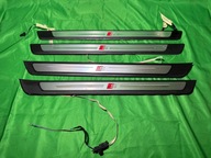 AUDI A6 S6 C8 4K0 4K S-LINE NAKLADKI LISTWY PROGOWE PRZOD TYL LED komplet
