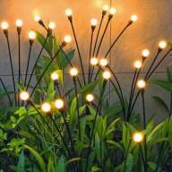 JA80 Lampa solarna wbijana kuleczki 8 diod LED ogrodowa 2szt