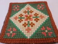 MAKATKA KILIM SERWETA SERWETKA WEŁNA SKANDYNAWSKI HAFT