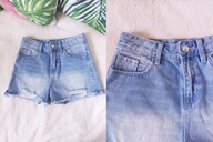 SZORTY SPODENKI JEANS WYSOKI STAN STRADIVARIUS XS