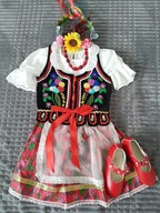 Strój krakowski JULIA NR kat 5 ,rozm 86-110,3-5 lat,dodatek buciki!