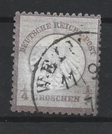 Niemcy,1872,Deutsches reich, Mi:16, kas.