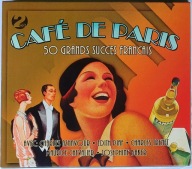 Cafe De Paris 50 Grands Succes Francais Aznavour Piaf Trent Baker 2x CD Irl