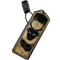 Zakładka do książek Mitologia Nordycka | Loki | Wikingowie |Grawer| Drewno