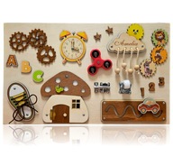 Tablica manipulacyjna Montessori sensoryczna duża XL edukacyjna imię GRATIS