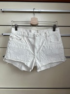 W 27 Levi's kremowe krótkie spodenki jeans woskowane sexy 36 34 wysoki stan