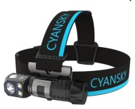 Cyansky HS7R Mocna latarka czołowa ODCZEPIANA głowy