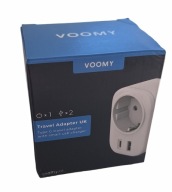 Adapter podróżny Voomy z USB-A i USB-C, europejskie gniazdo
