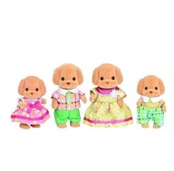 Sylvanian Families 5259 Rodzina Pudli Zestaw Figurek Epoch