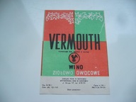 PRL STARA ETYKIETA Z KOLEKCJI WINO VERMOUTH RADOM