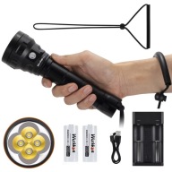 Latarka do nurkowania DL40, jasna mocna 5000lm wodoodporna PX-8 5000K 90CRI