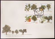 PORTUGALIA 2017 FLORA drzewa owocowe FDC