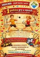 GODZINA GRY W SQUASHA OD AKADEMIA SPORTU NIEWIADÓW