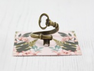 pierścionek KLUCZ vintage retro kluczyk piękny P07