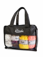 ILAUKE ZESTAW DO DZIERGANIA 7x50g WEŁNY AKRYLOWEJ + 2 SZYDEŁKA