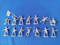żołnierzyki PRL 1:72 żołnierze 14 sztuk zestaw