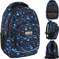 PLECAK SZKOLNY 3 KOMOROWY BACKUP 7 MODEL A 44 CZARNO-NIEBIESKI