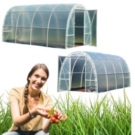 TUNEL OGRODOWY FOLIOWY STELAŻ 4X2,2CM PRZEZROCZYSTY UV OCHRONA ODPORNY PL