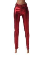 Ubranka dla lalki B. - Czerwone legginsy z lamy !!!