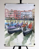 Obraz akwarela Wenecja Denys Tsarenko Oryginał