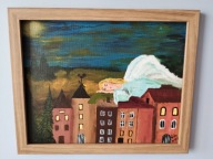 Anioł - Obraz ręcznie malowany