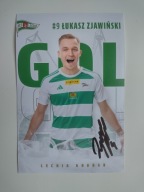 Zdjęcie 10x15 autograf Lechia Gdańsk sezon 2023/24 Gol Łukasz Zjawiński
