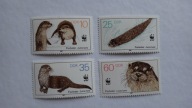 DDR/NRD 1987, Wydry, ssaki, zwierzęta, fauna, Mi. 3107-3110