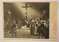 KREUZIGUNG - UKRZYŻOWANIE, CZYSTA, STARA 1934 rok - ORYGINALNA PIECZĄTKA