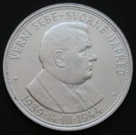Słowacja 50 koron 1944 - ksiądz Jozef Tiso - srebro